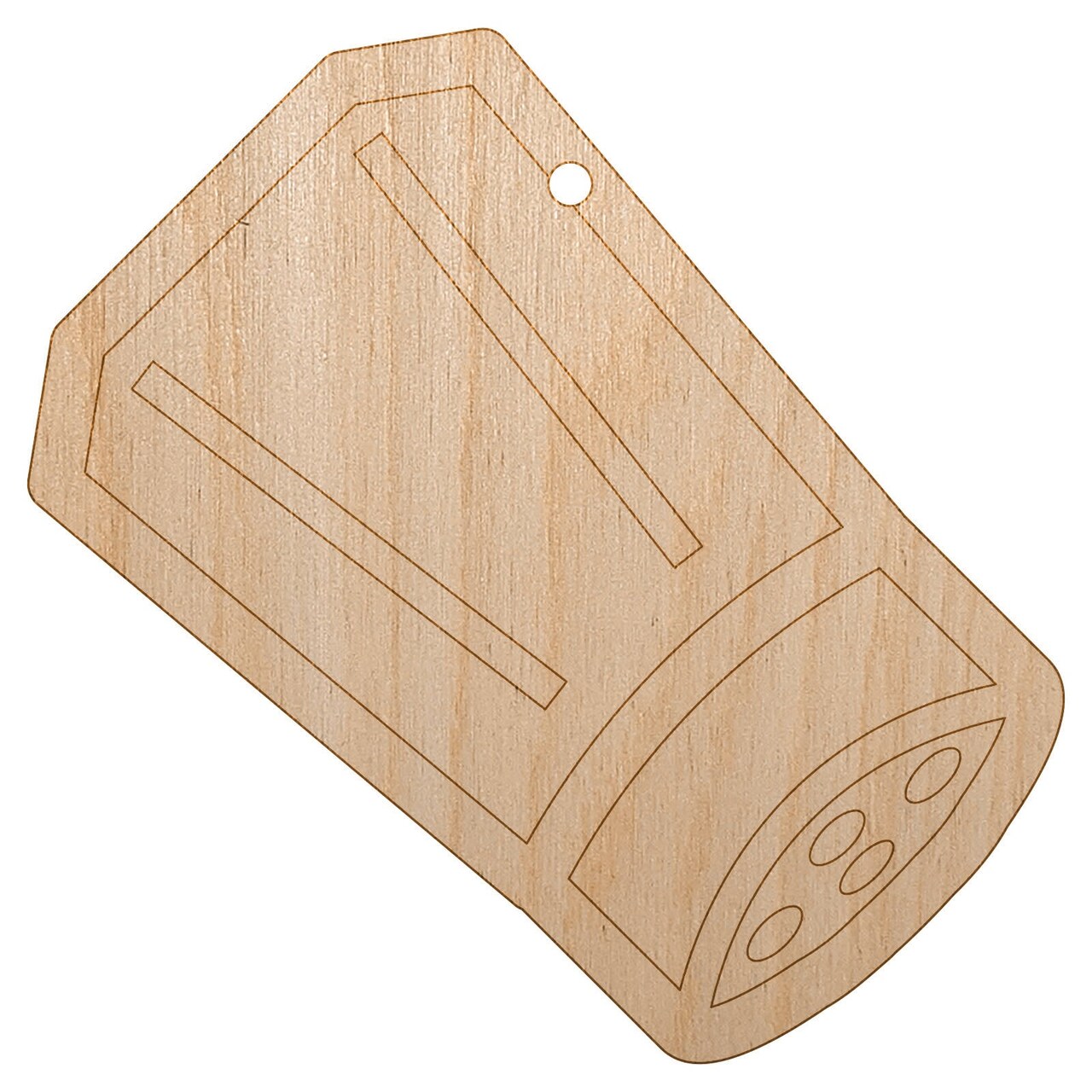 Salt Pepper Shaker Unfinished Craft Wood Holiday Christmas Tree DIY Pre-Drilled Ornament